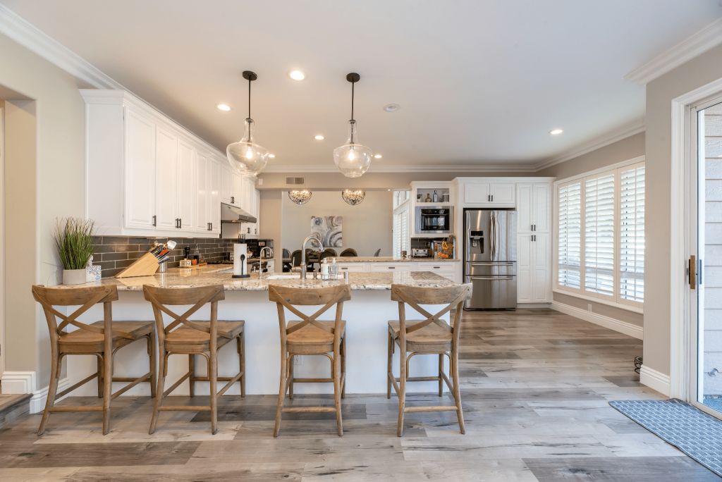 Kitchen of a staged home